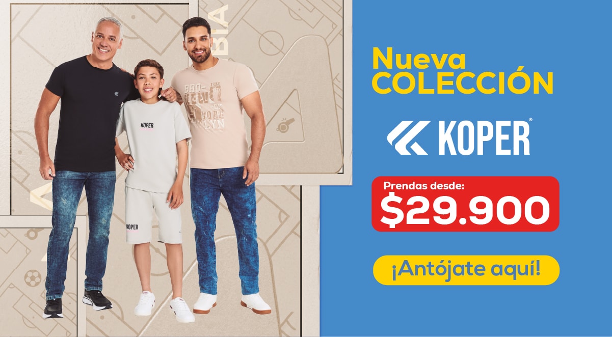 Nueva COLECCIÓN KOPER Prendas desde: $29.900 ¡Antójate aquí!